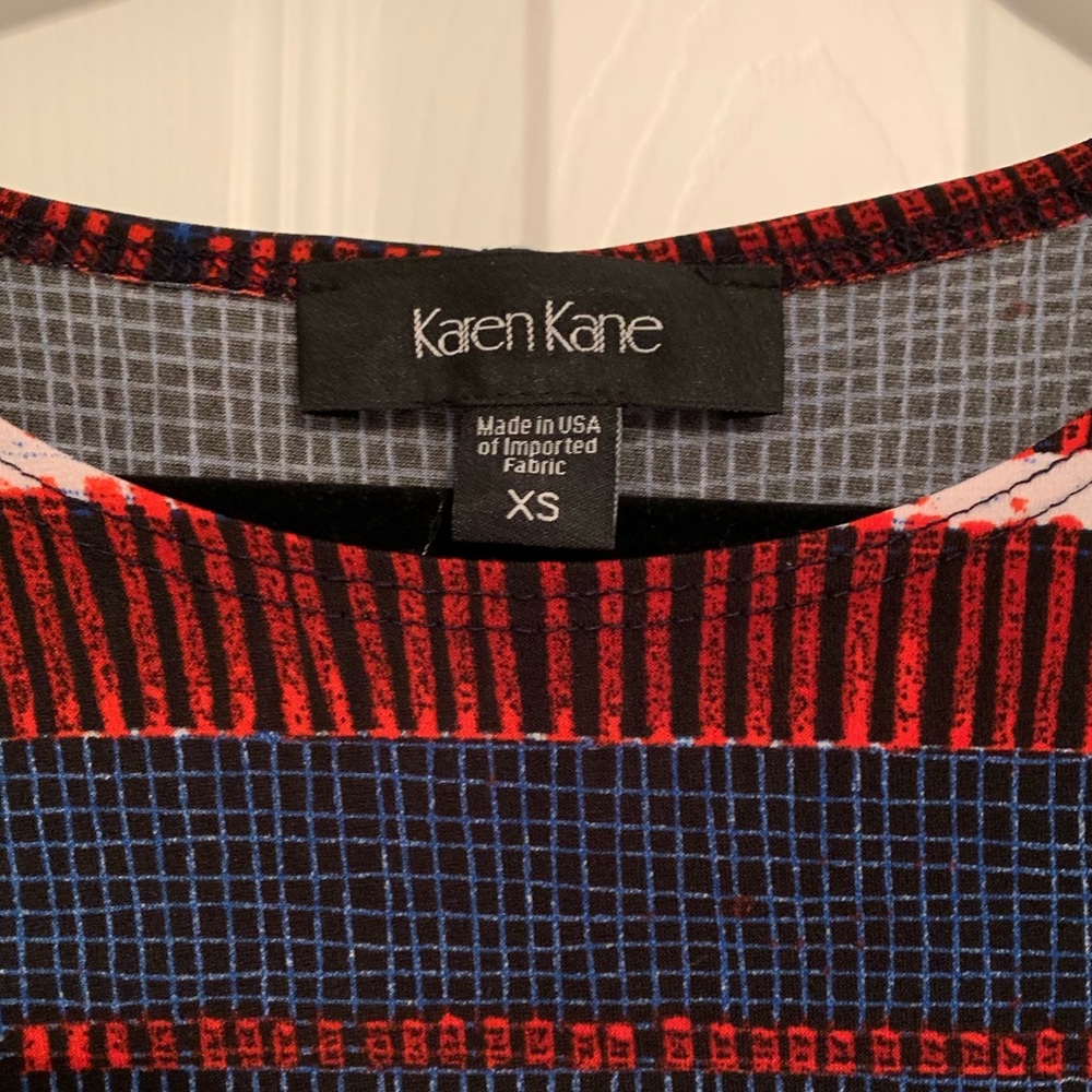 NWOT KAREN KANE SHORT SLEEVE BABY DOLL DRESS - Picture 3 of 4